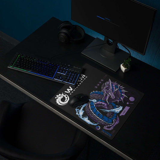 flaming wyrm stylised mouse pad