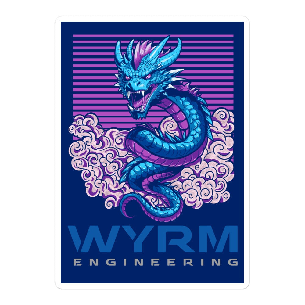 Wyrm Engineering anime vinyl sticker