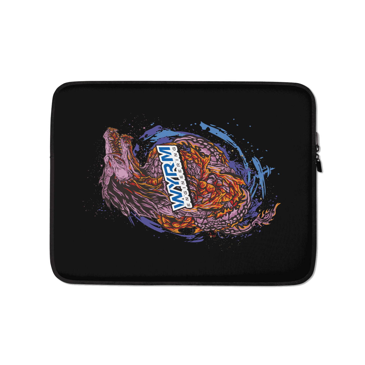 Wyrm Engineering anime dragonhead zipped Laptop protective Sleeve