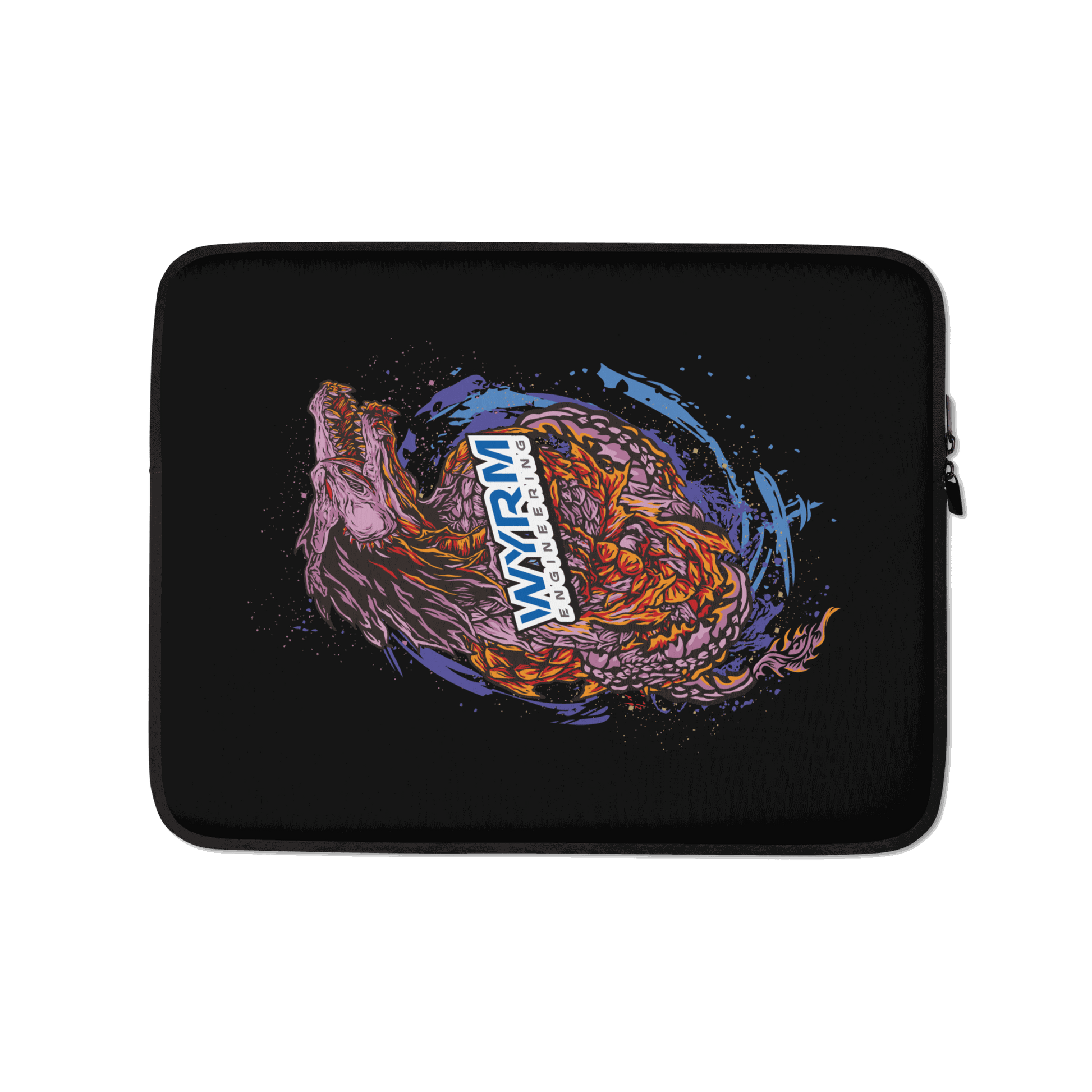 Wyrm Engineering anime dragonhead zipped Laptop protective Sleeve