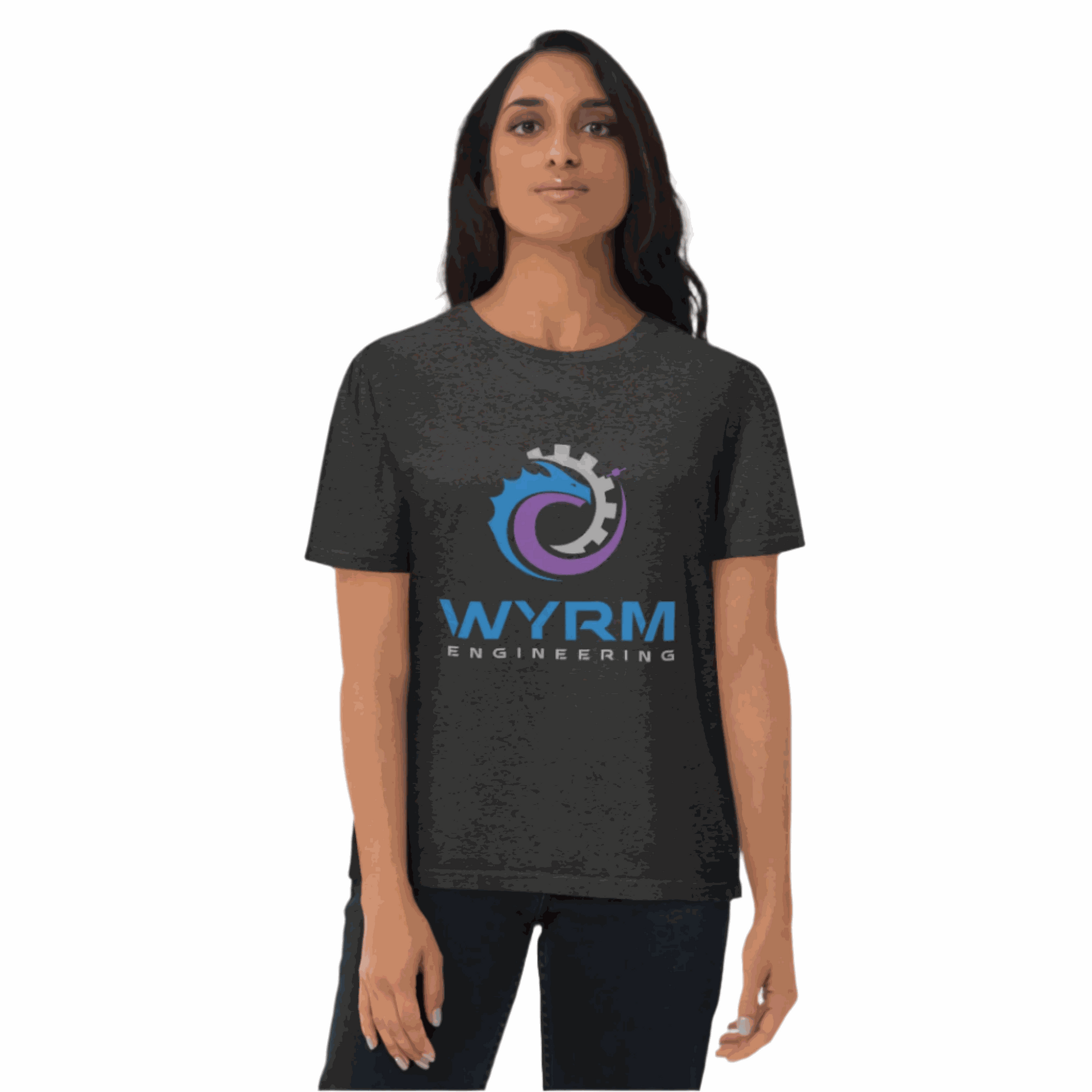 wyrm engineering logo space company unisex organic cotton