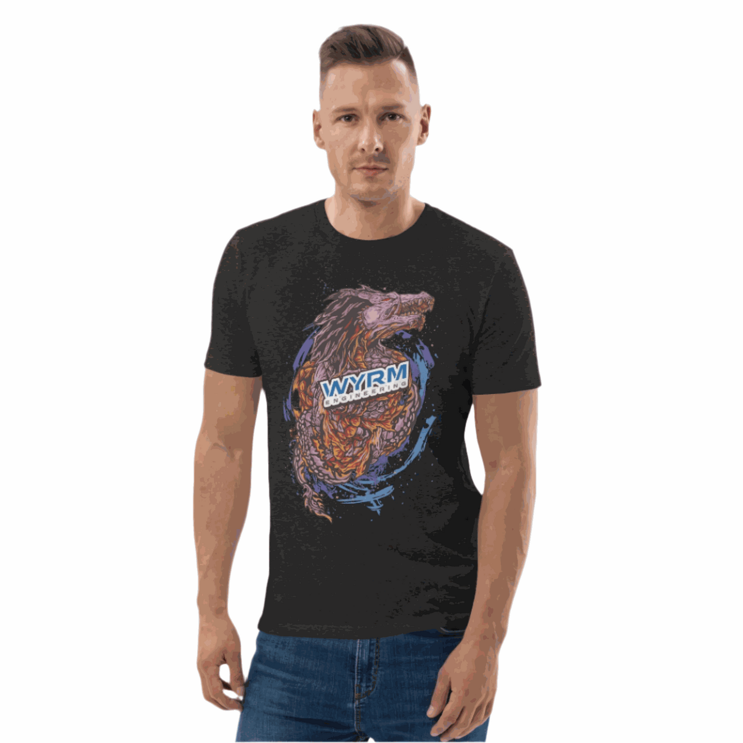 wyrm dragonhead anime themed unisex organic cotton