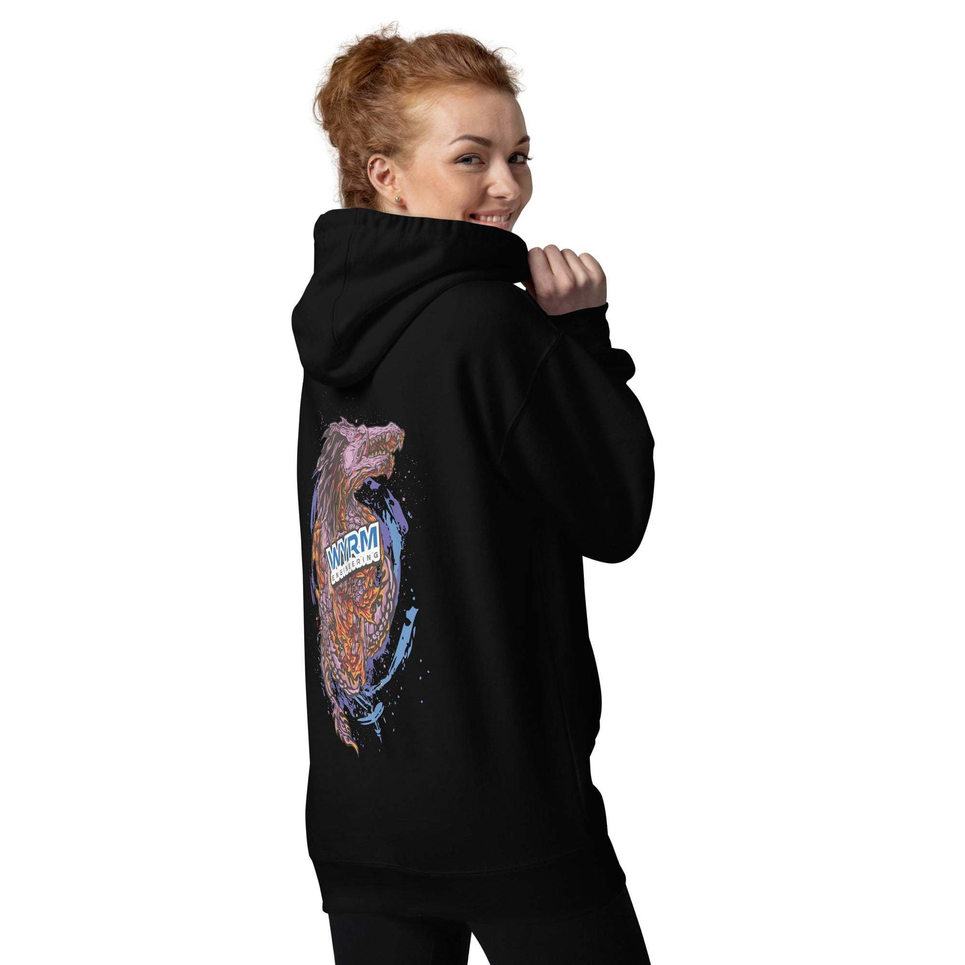 wyrm dragon head unisex hoodie