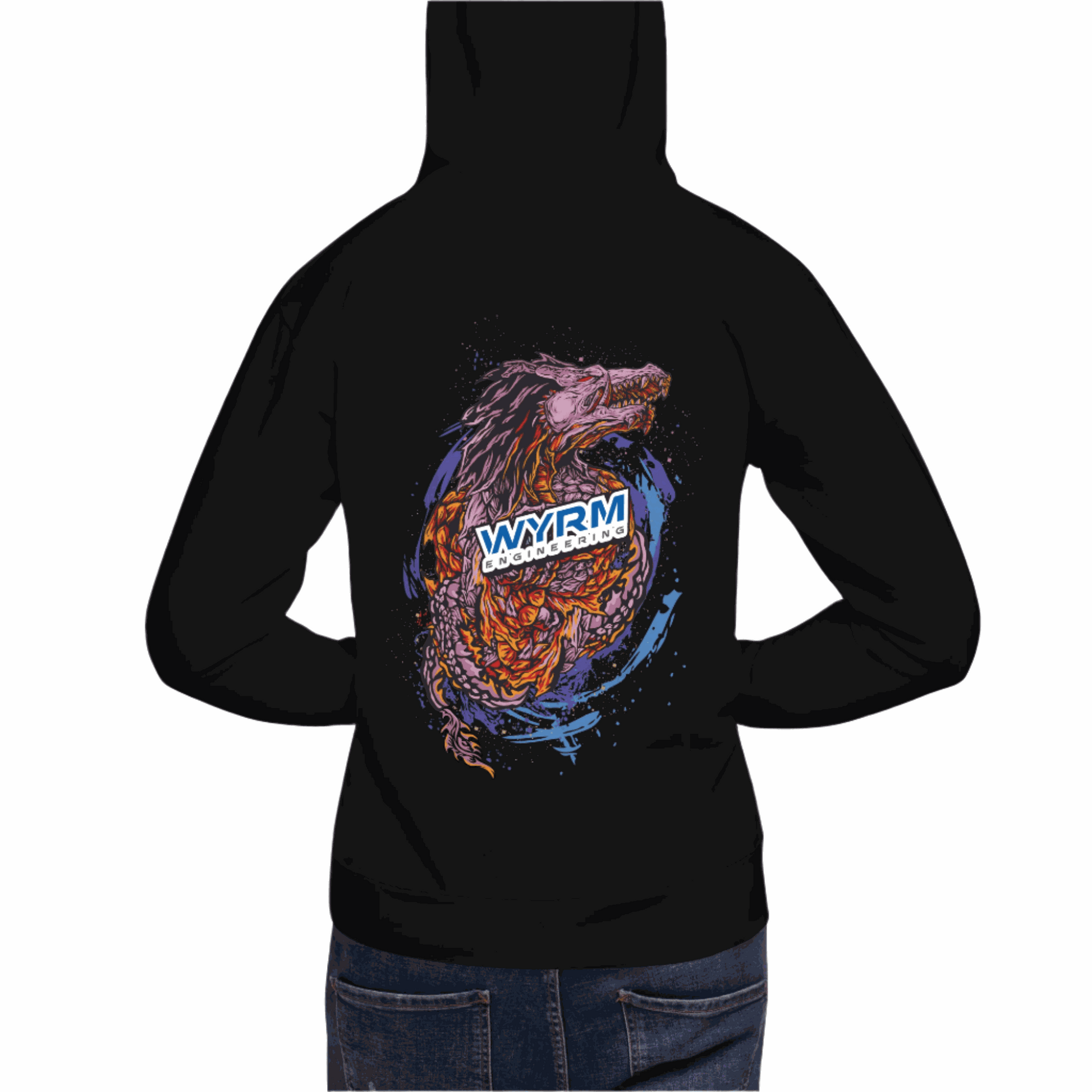 wyrm dragon head unisex hoodie