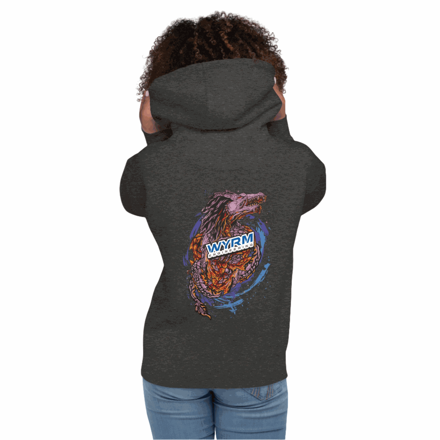 wyrm dragon head unisex hoodie