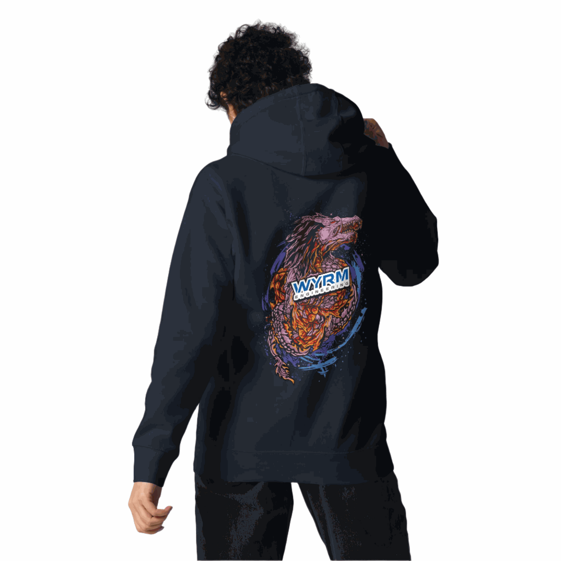 wyrm dragon head unisex hoodie