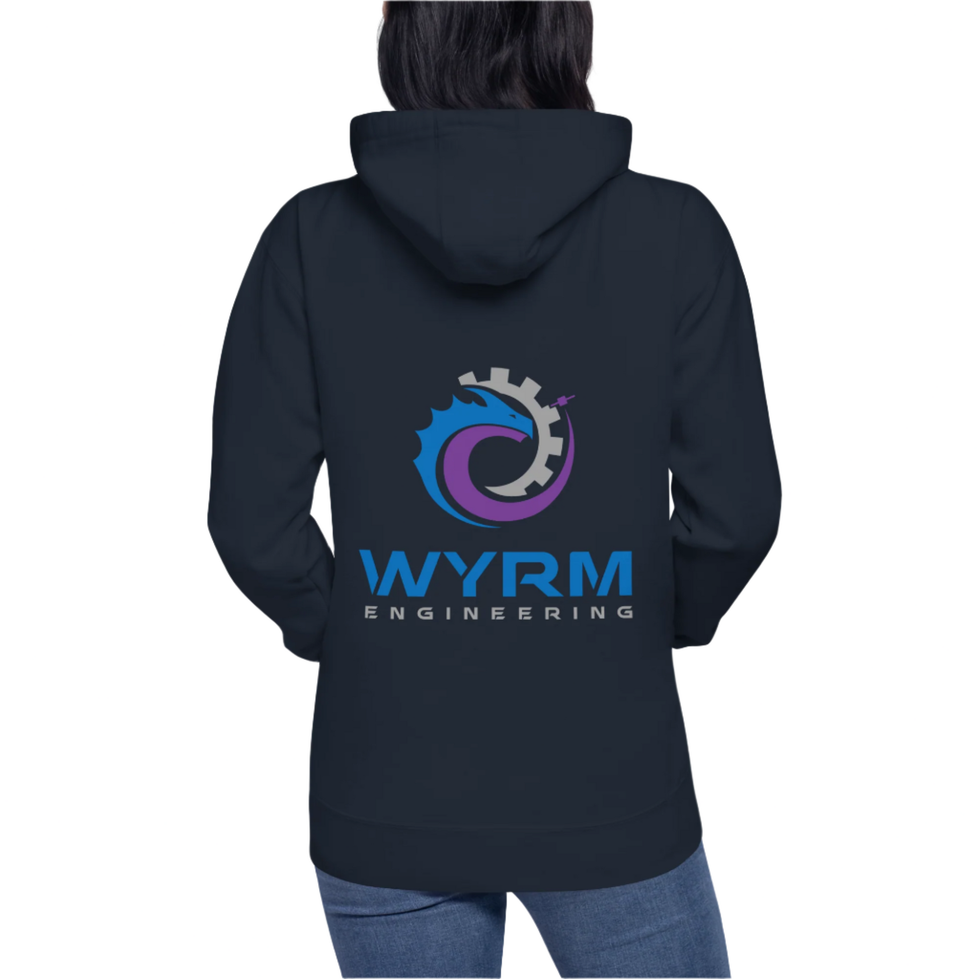 wyrm engineering logo unisex hoodie