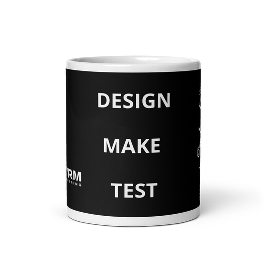 Design Make Test office coffee drinking mug for mechanical engineers