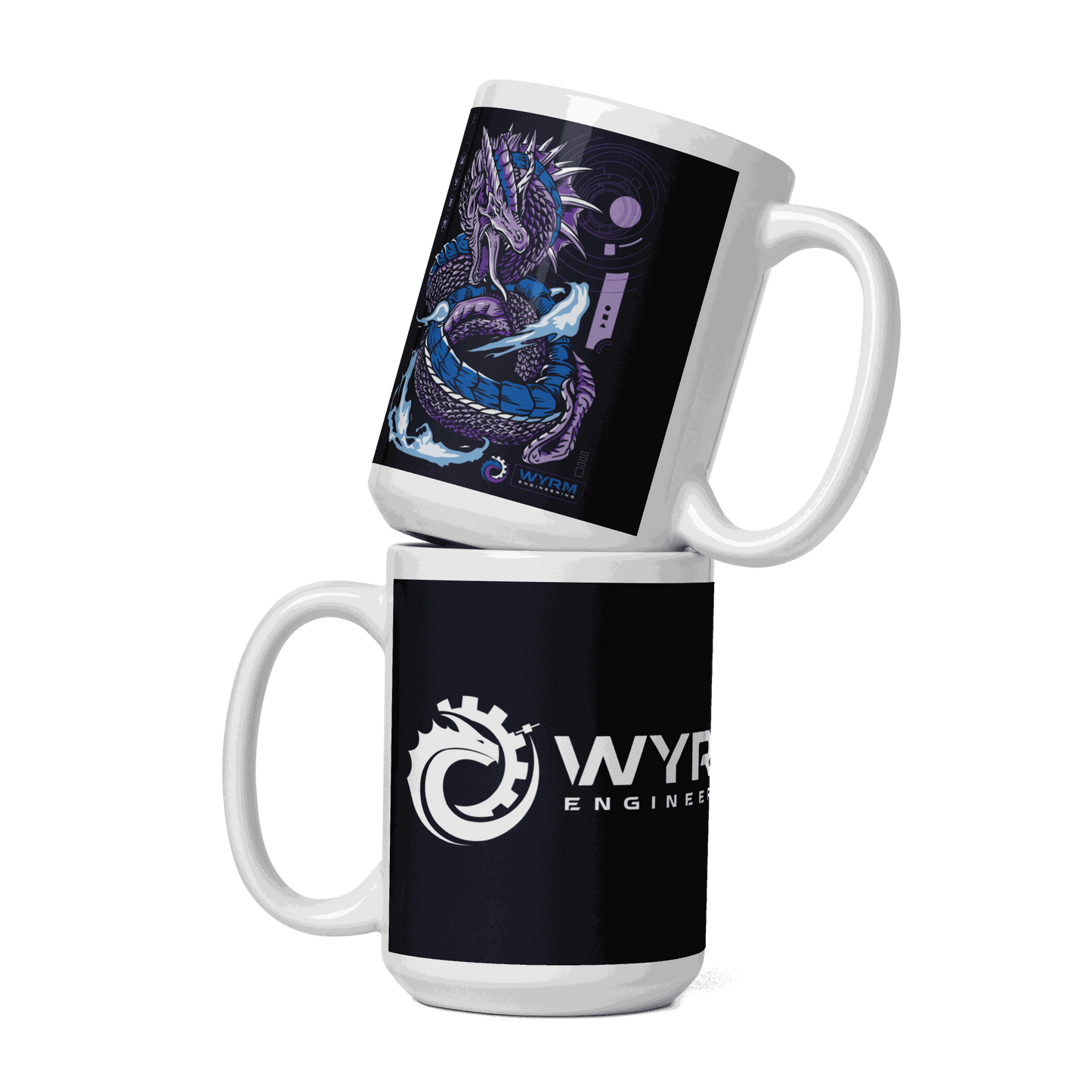 wyrm flame dragon coffee mug