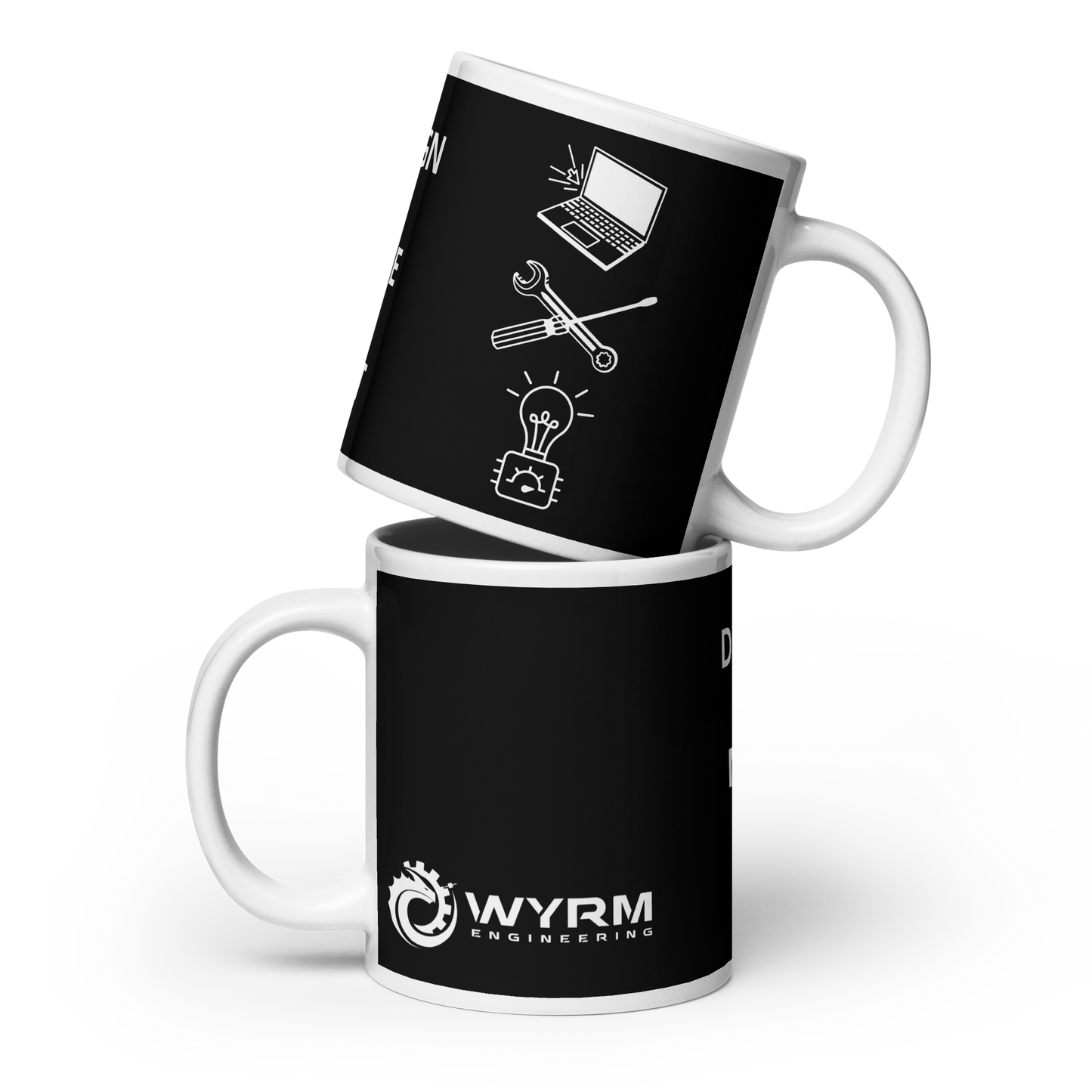 Design Make Test office coffee drinking mug for mechanical engineers