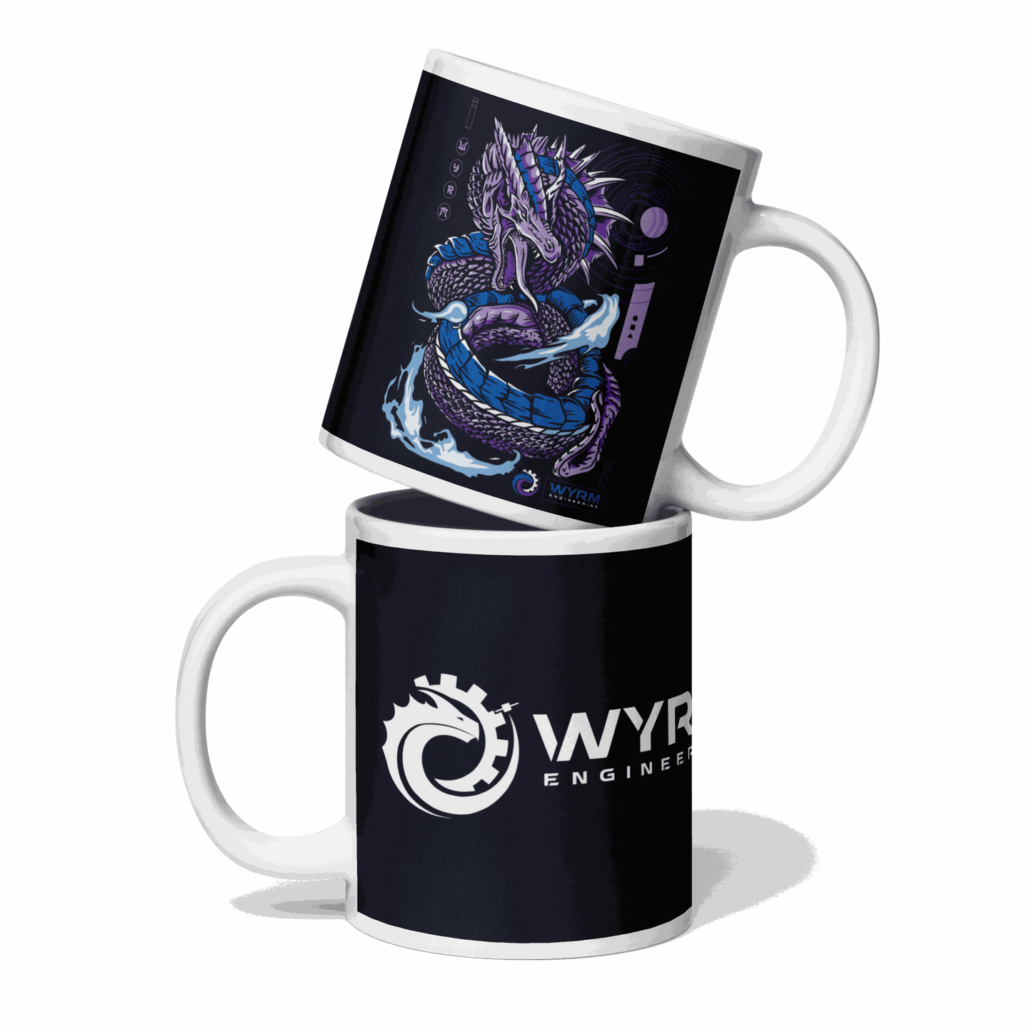 wyrm flame dragon coffee mug